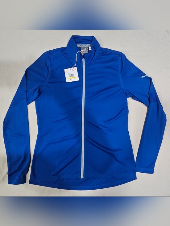 Puma Tops - Puma Women's Royal Blue Full-Zip Icon Long Sleeve Size Medium